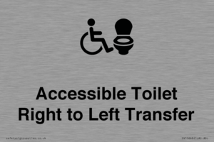 Accessible Toilet with Right to Left Transfer